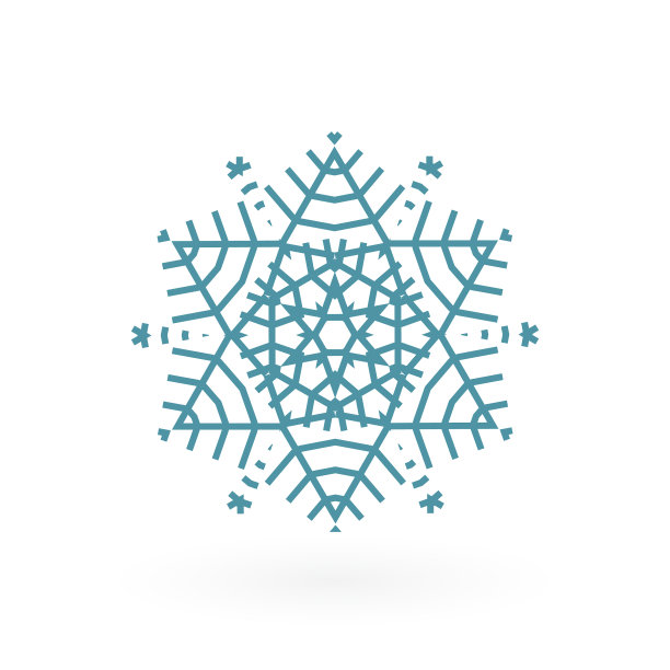 雪花标志雪花图标图片下载