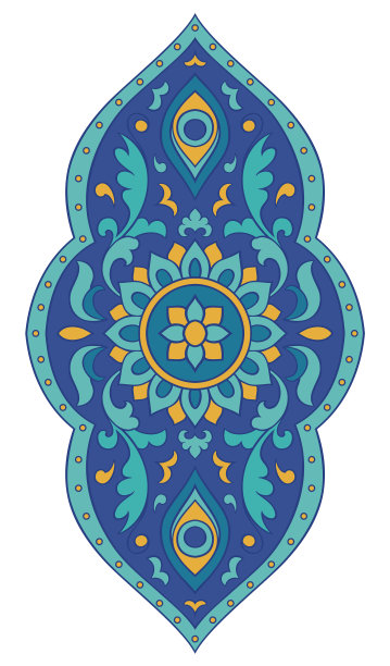 蓝色奖章的设计图片下载