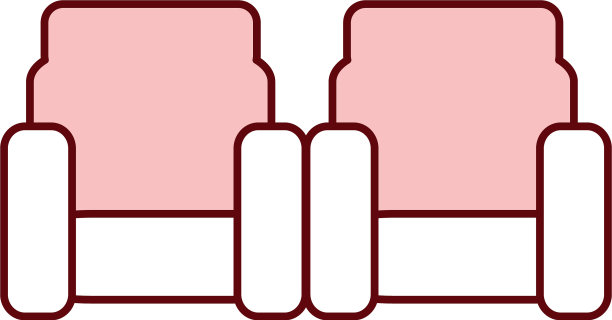 影院座椅孤立图标图片下载