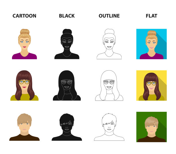 戴眼镜的女孩的脸戴眼镜的女人的脸图片下载