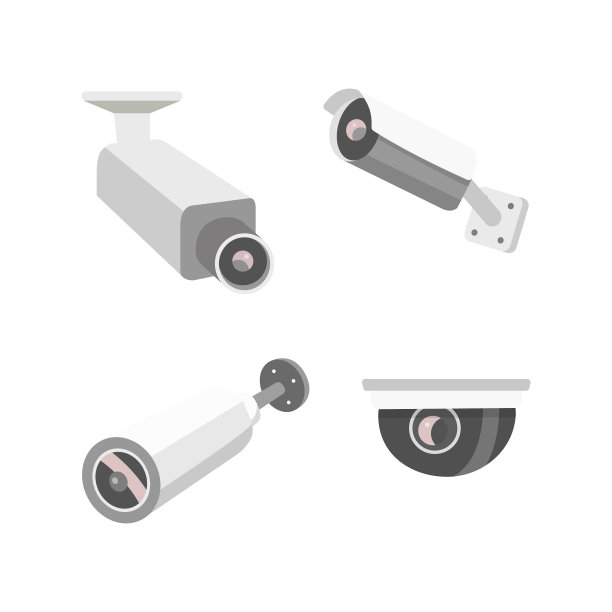 设置监控摄像头闭路电视动画图片下载