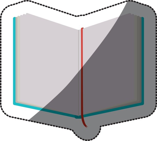 孤立的书设计图片下载