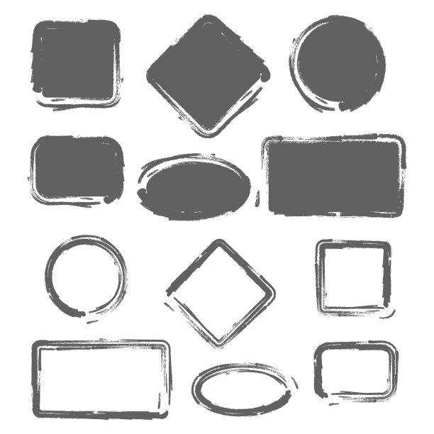 古色古香的绘画形状集图片下载