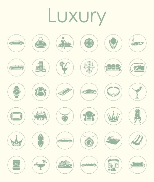 一套豪华简单的图标图片下载