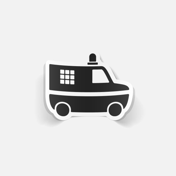 警车写实设计元素图片下载