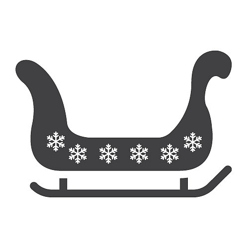 圣诞雪橇新年圣诞节标志图片下载