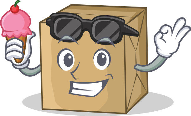 用冰淇凌硬纸板塑造人物性格图片下载
