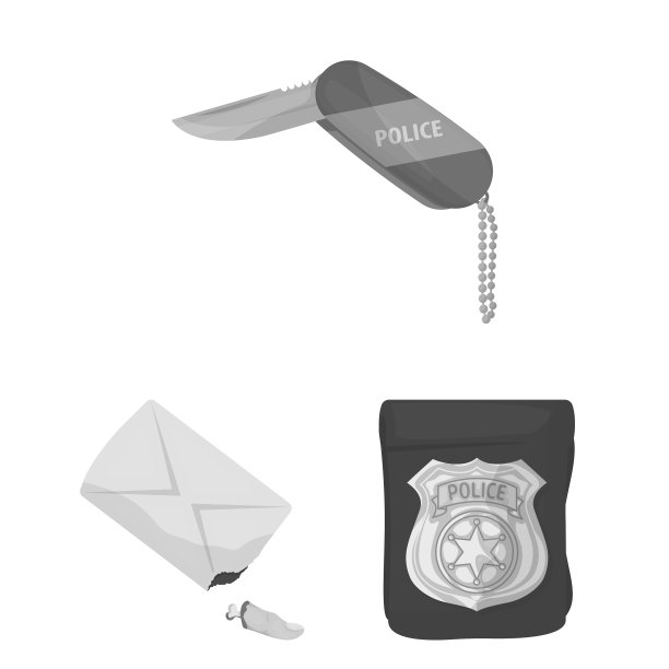 侦探机构单色图标集图片下载