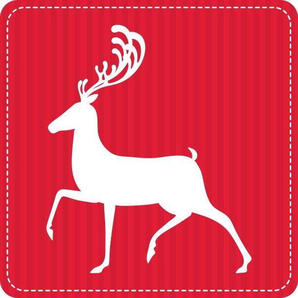 创意复古圣诞贺卡图片下载