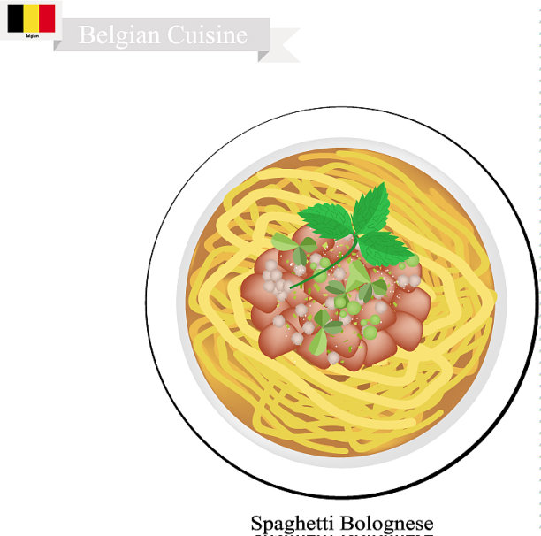 比利时意大利面，比利时肉酱意大利面图片下载