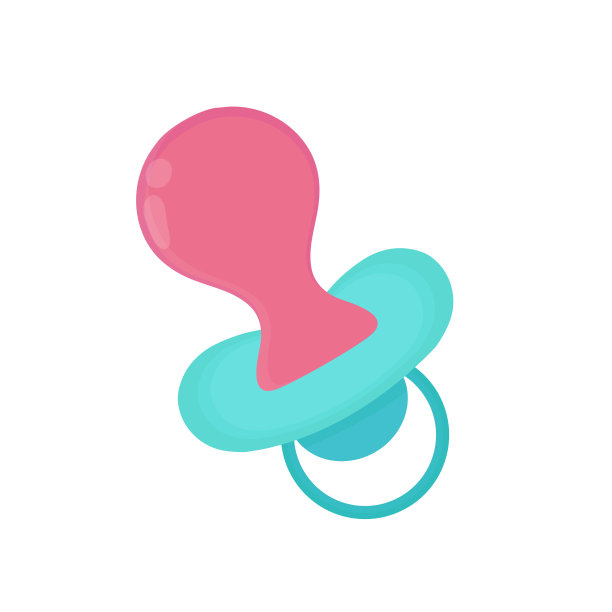 婴儿奶嘴扁平卡通图片下载