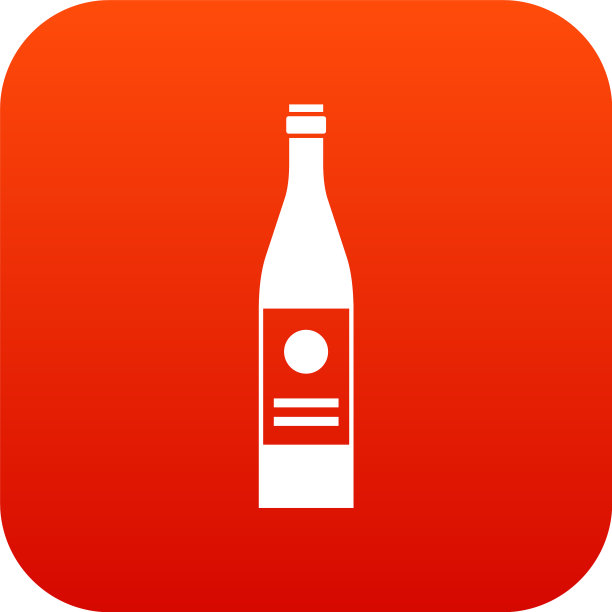 酒瓶图标数码红色图片下载