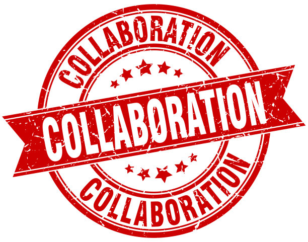 协作圆形垃圾摇滚丝带邮票图片下载