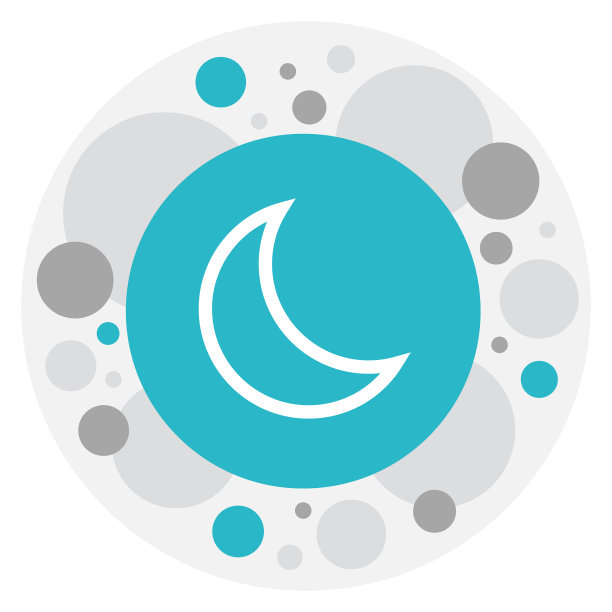 月牙上的天气符号图片下载