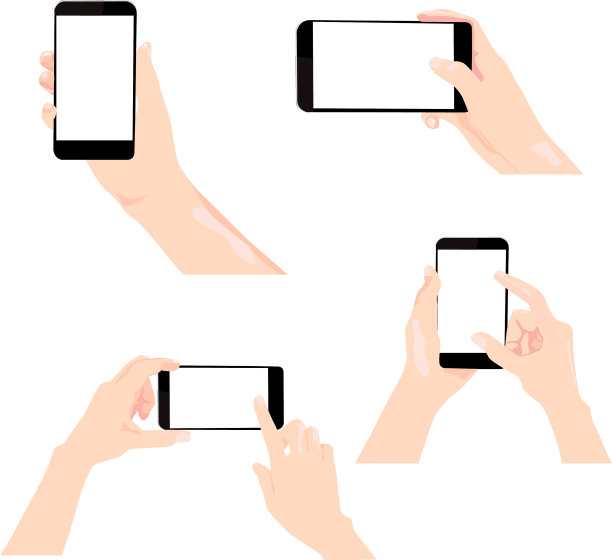 手拿着智能手机图片下载