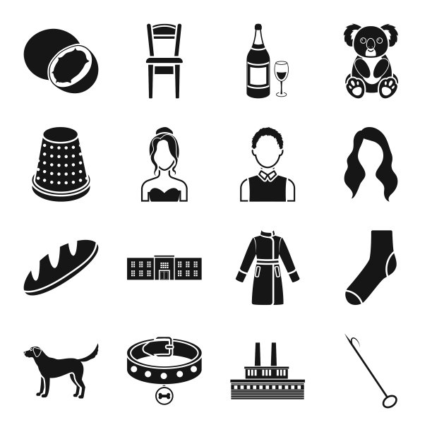 钩内部饮料和其他黑色网络图标图片下载