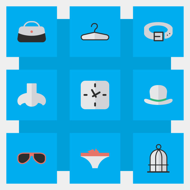 一组简单的设备图标图片下载