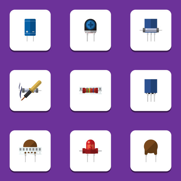 平面图标设备集的容器接收图片下载