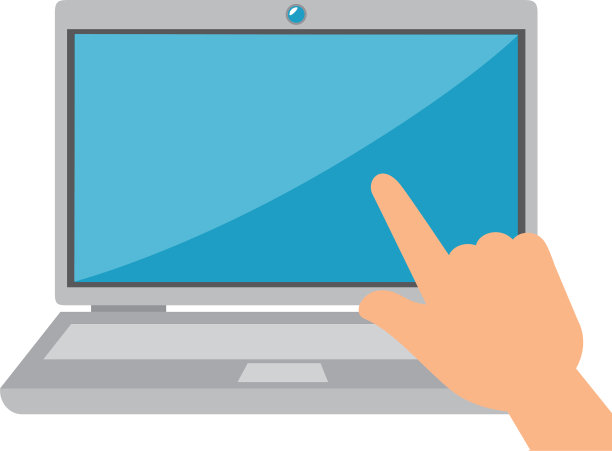 手提电脑与人手图片下载