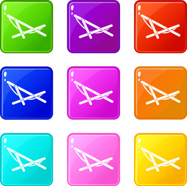 海滩躺椅图标9集图片下载