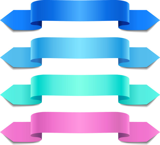 丰富多彩的装饰丝带图片下载