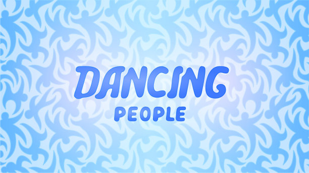 美丽的背景与字母跳舞的人图片下载