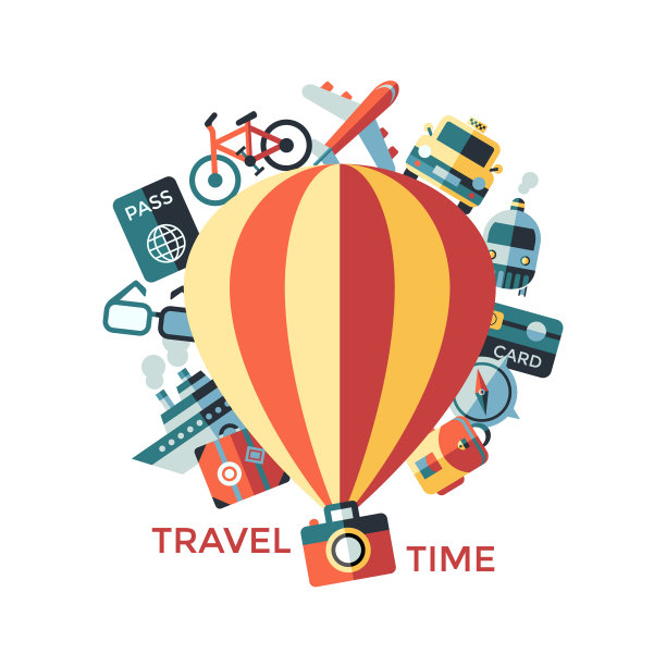 数码黄色旅游图标图片下载