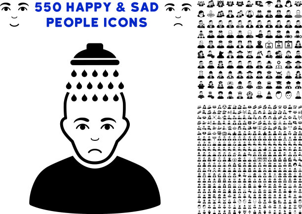 头部淋浴图标与奖金图片下载