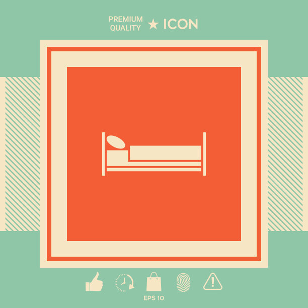 床上的符号图标图片下载