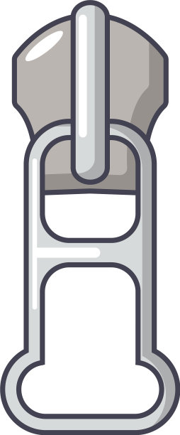 裤子拉链图标卡通风格图片下载