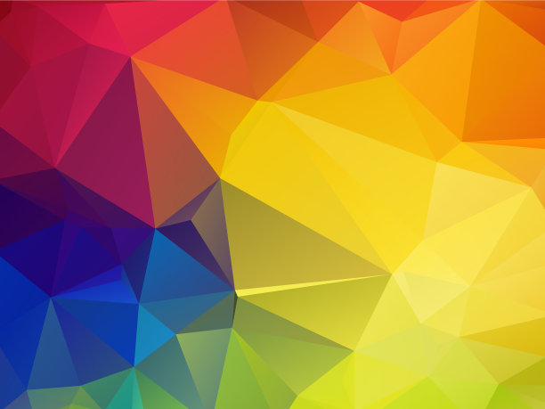 彩色马赛克三角形背景图片下载