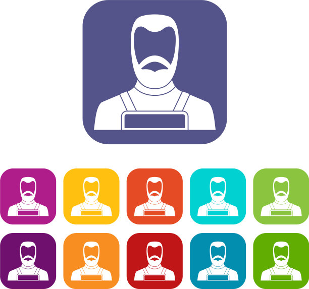 铁匠图标设置平图片下载