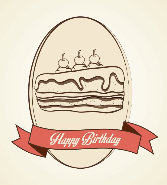 快乐的生日蛋糕图片下载