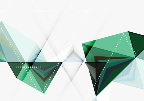 三角形低聚a4尺寸几何图片下载