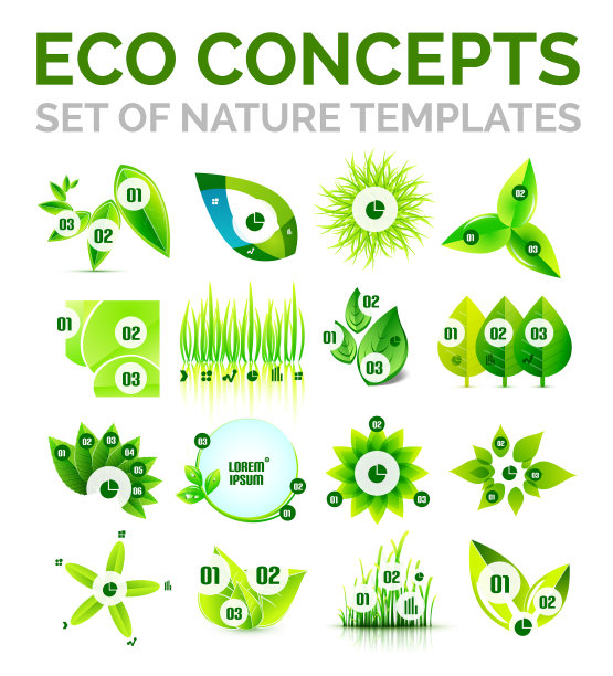 一套环境自然或生态的概念图片下载