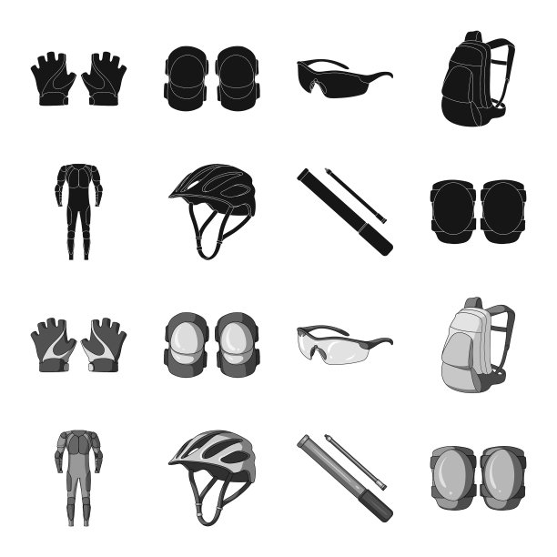 全身服为骑手配备头盔泵图片下载