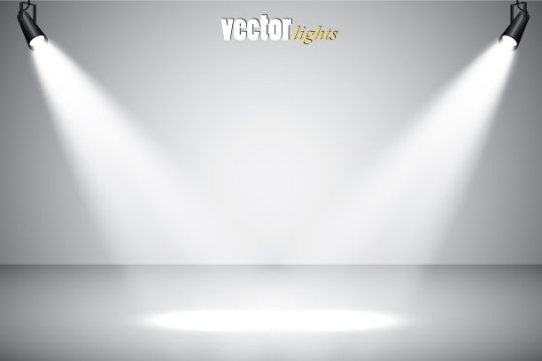 聚光灯场景灯光效果图片下载