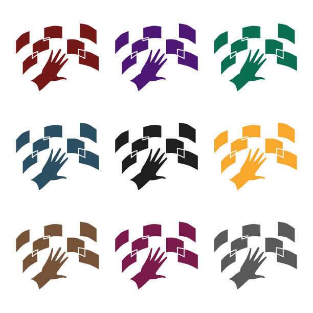 虚拟现实界面黑色图标图片下载