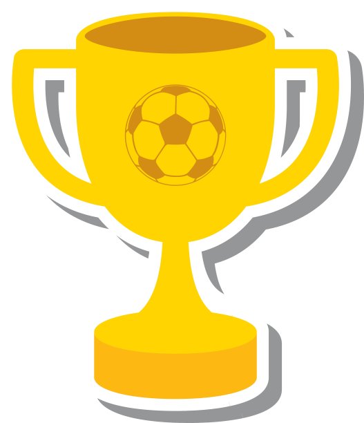 奖杯得主孤立的图标图片下载
