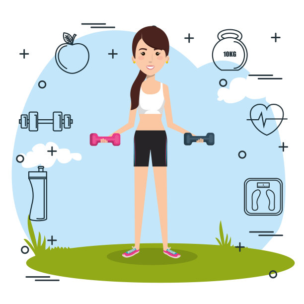 女性举重与体育偶像图片下载