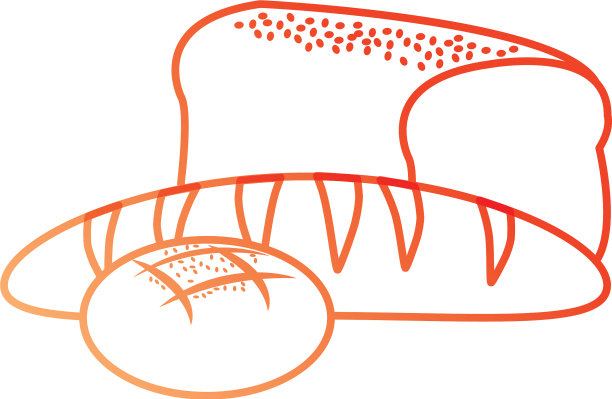 孤立的面包设计图片下载