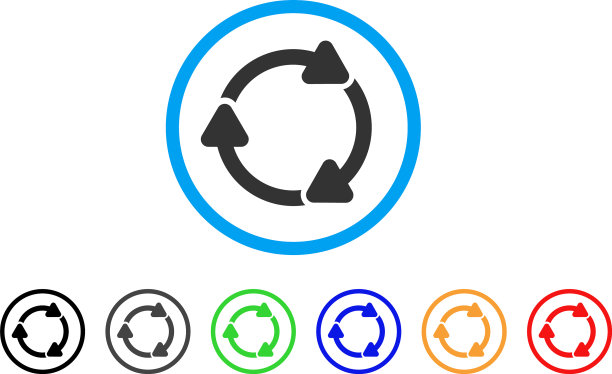 旋转cw圆形图标图片下载