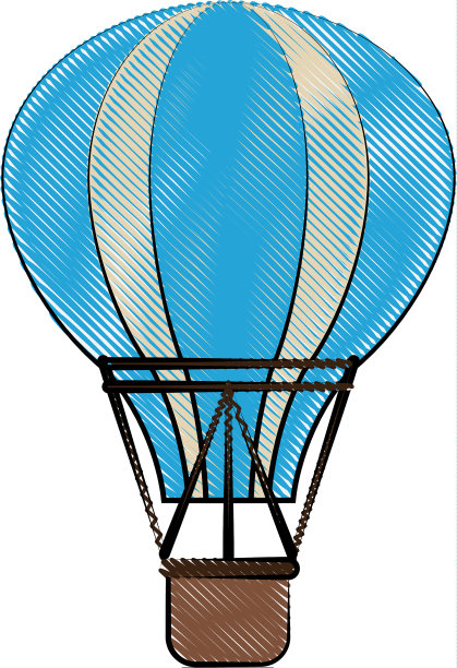 热气球图标形象图片下载