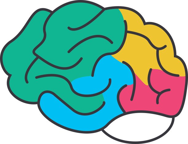 彩色人头图标图片下载