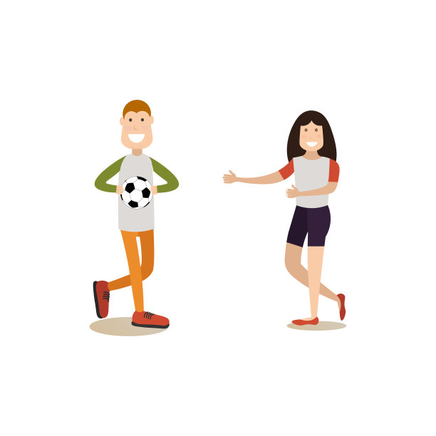 快乐的孩子在平坦的风格图片下载