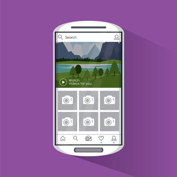 社交网络智能手机界面图片下载