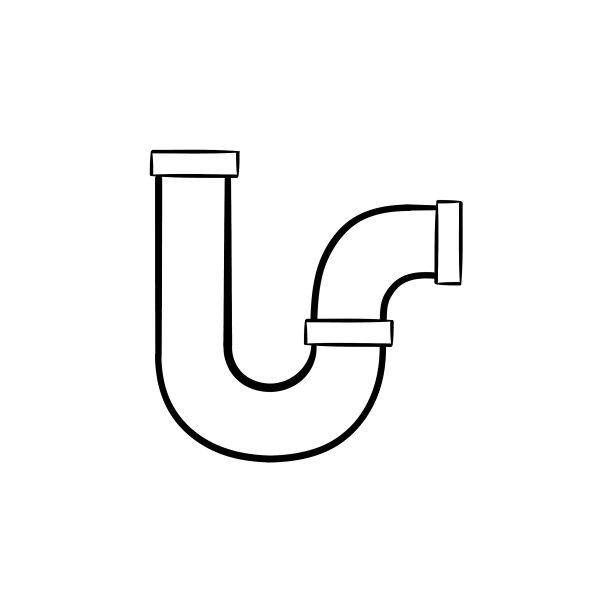 水管手绘草图图标图片下载