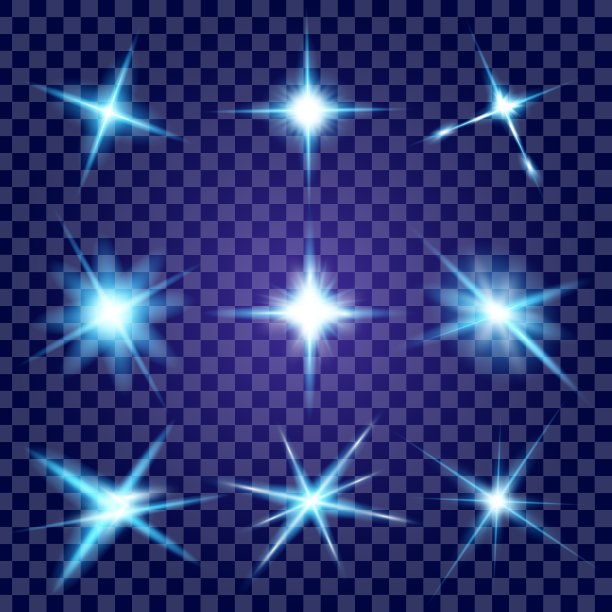 辉光效果创意概念套装图片下载