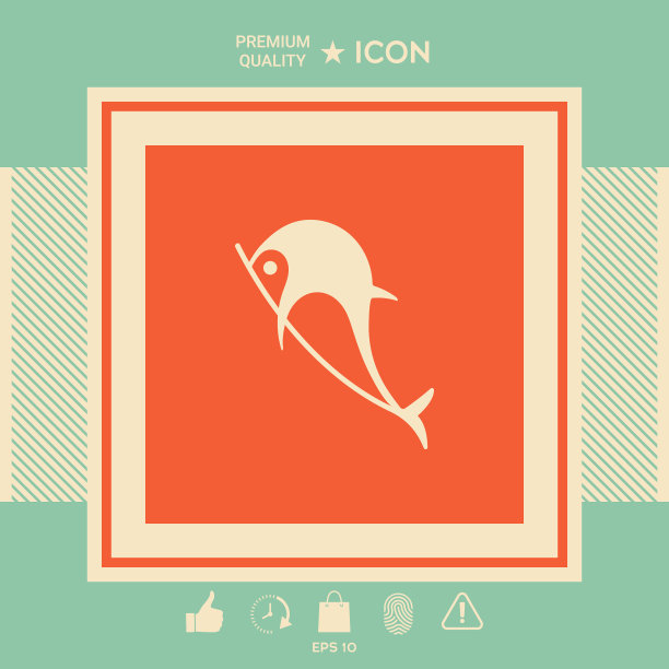 海豚象征图标图片下载