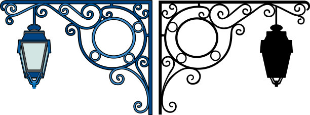 两盏灯图片下载